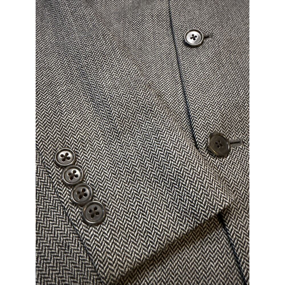 Hart Schaffner Marx Blazer Men 42R Herringbone Three Button - Picture 3 of 14